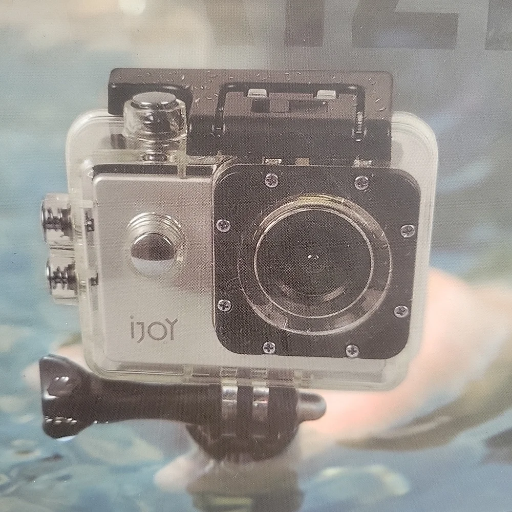 Waterproof Action Camera - Black and Silver